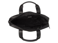 The Chesterfield Brand C40.4000 Leather Laptop Bag Nylon Wax Pull Up Narvik black