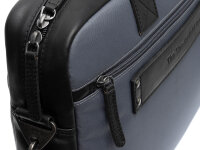 The Chesterfield Brand C40.4000 Leather Laptop Bag Nylon Wax Pull Up Narvik Light Grey