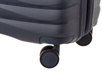 Franky PP18 Trolley Hartschalenkoffer Spinner Gr. L inkl. Dehnfalte dark blue