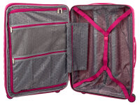 Franky PP18 Trolley Hartschalenkoffer Spinner Gr. M inkl. Dehnfalte fuchsia
