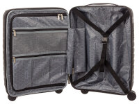 Franky PP18 Trolley Hartschalenkoffer Spinner Gr. S inkl. Dehnfalte black