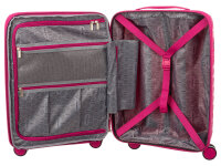 Franky PP18 Trolley Hartschalenkoffer Spinner Gr. S inkl. Dehnfalte fuchsia