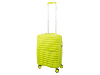 Franky PP18 Trolley Hartschalenkoffer Spinner Gr. S inkl. Dehnfalte lime green