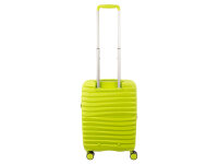 Franky PP18 Trolley Hartschalenkoffer Spinner Gr. S inkl. Dehnfalte lime green