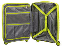 Franky PP18 Trolley Hartschalenkoffer Spinner Gr. S inkl. Dehnfalte lime green