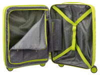 Franky PP18 Trolley Hartschalenkoffer Spinner Gr. S inkl. Dehnfalte lime green