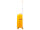 Franky PP18 Trolley Hartschalenkoffer Spinner Gr. S inkl. Dehnfalte orange
