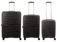 Franky PP18 Trolley Hartschalenkoffer 3er SET Spinner Gr....