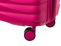 Franky PP18 Trolley Hartschalenkoffer 3er SET Spinner Gr. L/M/S inkl. Dehnfalte fuchsia