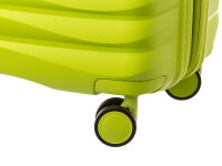 Franky PP18 Trolley Hartschalenkoffer 3er SET Spinner Gr. L/M/S inkl. Dehnfalte lime green