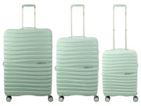 Franky PP18 Trolley Hartschalenkoffer 3er SET Spinner Gr....