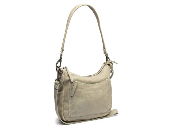 The Chesterfield Brand C48.1266 Leather Shoulder Bag Washed Wax Cow Caroline Ocean Green