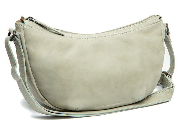 The Chesterfield Brand C48.1318 Leather Shoulder Bag Washed Wax Cow Clarita Ocean Green