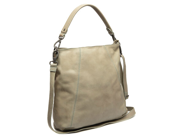 The Chesterfield Brand C48.1319 Leather Shoulder Bag Washed Wax Cow Sintra Ocean Green
