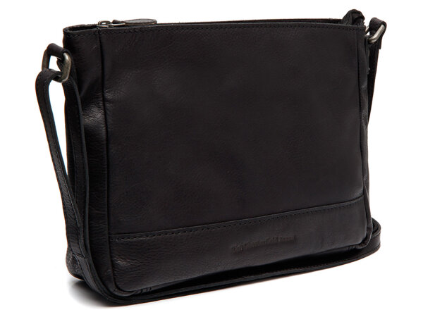 The Chesterfield Brand C48.1320 Leather Shoulder Bag Washed Wax Cow Weimar Black