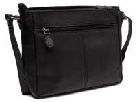 The Chesterfield Brand C48.1320 Leather Shoulder Bag Washed Wax Cow Weimar Black