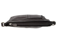 The Chesterfield Brand C48.1320 Leather Shoulder Bag Washed Wax Cow Weimar Black