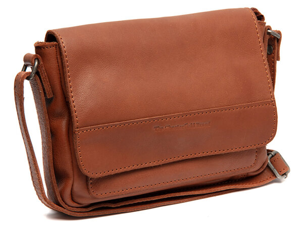 The Chesterfield Brand C48.1373 Leather Shoulder Bag Washed Wax Cow Ann Cognac