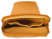 The Chesterfield Brand C58.0330 Leather Crossbody Bag Washed Wax Cow Cambridge Ocher Yellow