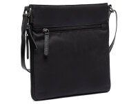 The Chesterfield Brand C48.1800 Leather Shoulder Bag Nylon Wax Pull Up Malmö Black