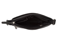 The Chesterfield Brand C48.1800 Leather Shoulder Bag Nylon Wax Pull Up Malmö Black