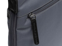 The Chesterfield Brand C48.1800 Leather Shoulder Bag Nylon Wax Pull Up Malmö Light Grey