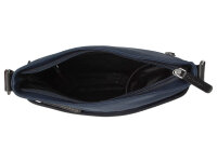 The Chesterfield Brand C48.1800 Leather Shoulder Bag Nylon Wax Pull Up Malmö Navy