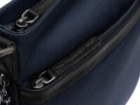 The Chesterfield Brand C48.1800 Leather Shoulder Bag Nylon Wax Pull Up Malmö Navy