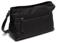 The Chesterfield Brand C48.1811 Leather Shoulder Bag Nylon Wax Pull Up Nevon Black