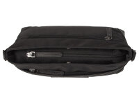The Chesterfield Brand C48.1811 Leather Shoulder Bag Nylon Wax Pull Up Nevon Black
