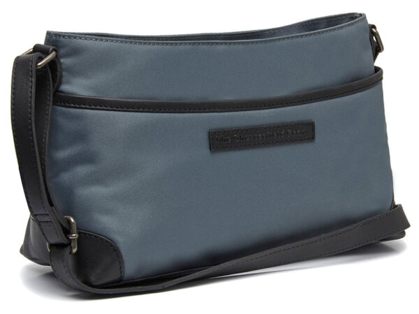 The Chesterfield Brand C48.1811 Leather Shoulder Bag Nylon Wax Pull Up Nevon Light Grey