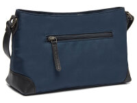 The Chesterfield Brand C48.1811 Leather Shoulder Bag Nylon Wax Pull Up Nevon Navy