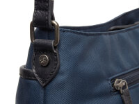 The Chesterfield Brand C48.1811 Leather Shoulder Bag Nylon Wax Pull Up Nevon Navy