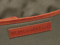 The Chesterfield Brand C48.1811 Leather Shoulder Bag Nylon Wax Pull Up Nevon Steel Green