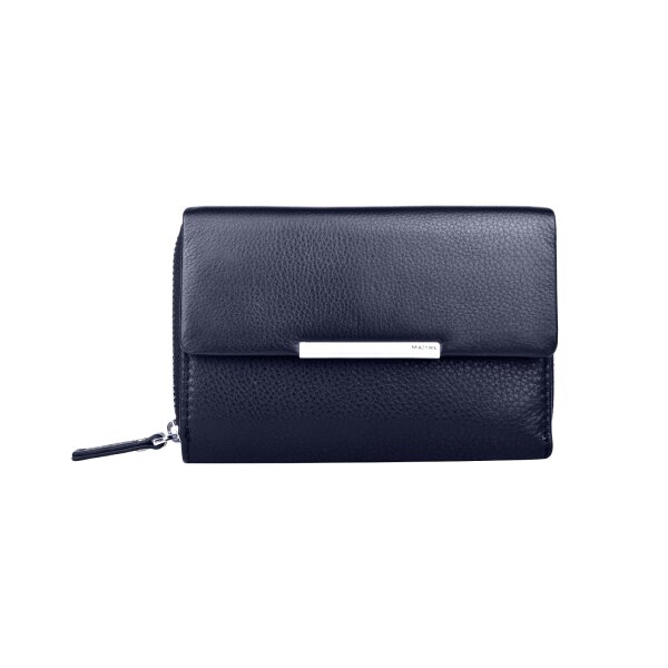 Maitre Damen Portemonnaie Kombibörse mit Druckknopf Leder dark blue
