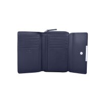 Maitre Damen Portemonnaie Kombibörse mit Druckknopf Leder dark blue
