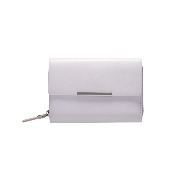 Maitre Damen Portemonnaie Kombibörse mit Druckknopf Leder light grey