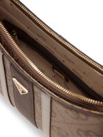 GUESS HWSS9672180 NOELLE II TOP ZIP SHOULDER BAG Handtasche latte logo brown