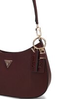 GUESS HWZG9672180 NOELLE II TOP ZIP SHOULDER BAG burgundy