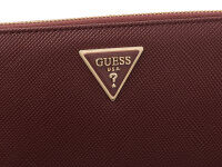 GUESS SWZG7459146 LAUREL II SLG LARGE ZIP AROUND Woman Portmonnaies burgundy