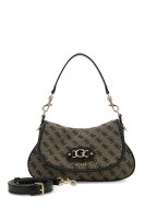 GUESS HWJT2313190 SAMANTHA FLAP SHOULDER BAG Damen Handtasche black logo