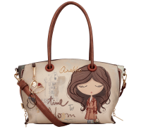 Anekke Tulip Umhängetasche Grifftasche 43701-435-braun / beige