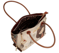 Anekke Tulip Umhängetasche Grifftasche 43701-435-braun / beige