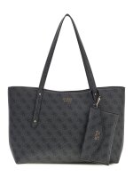 GUESS HWLG9648240 BRENTON TOP ZIP TOTE Woman coal logo