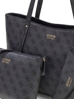 GUESS HWLG9648240 BRENTON TOP ZIP TOTE Woman coal logo