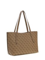 GUESS HWLG9648240 BRENTON TOP ZIP TOTE Woman latte logo