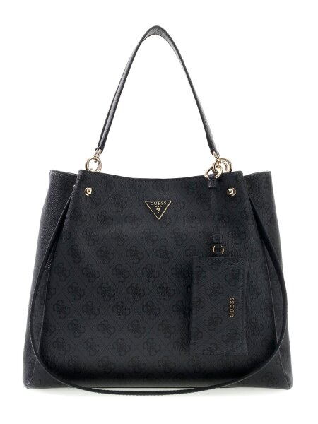 GUESS HWSG2484230 LORELLA LOGO GRLFRND TOTE Woman COAL LOGO