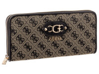 GUESS Samantha SWJT2313146 SLG Zip Around Wallet Damen Geldbörse black logo