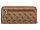 GUESS Samantha SLG Zip Around Wallet Damen Geldbörse Latte Logo Brown
