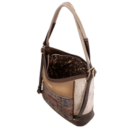 Anekke Tulip 2-in-1 Schultertasche & Rucksack 43705-172-braun / beige